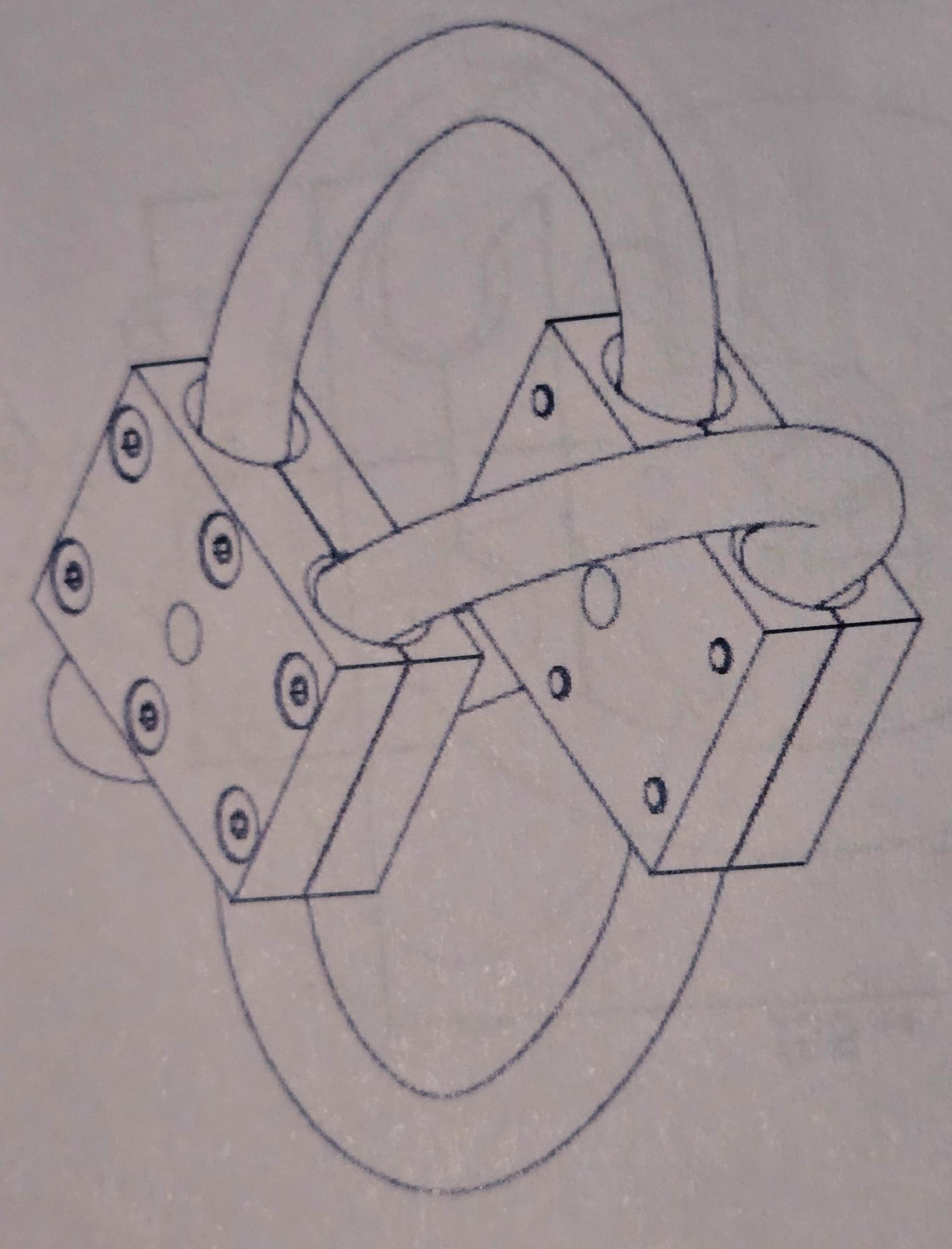 3D-CAD-Zeichnung eines Schockisolators